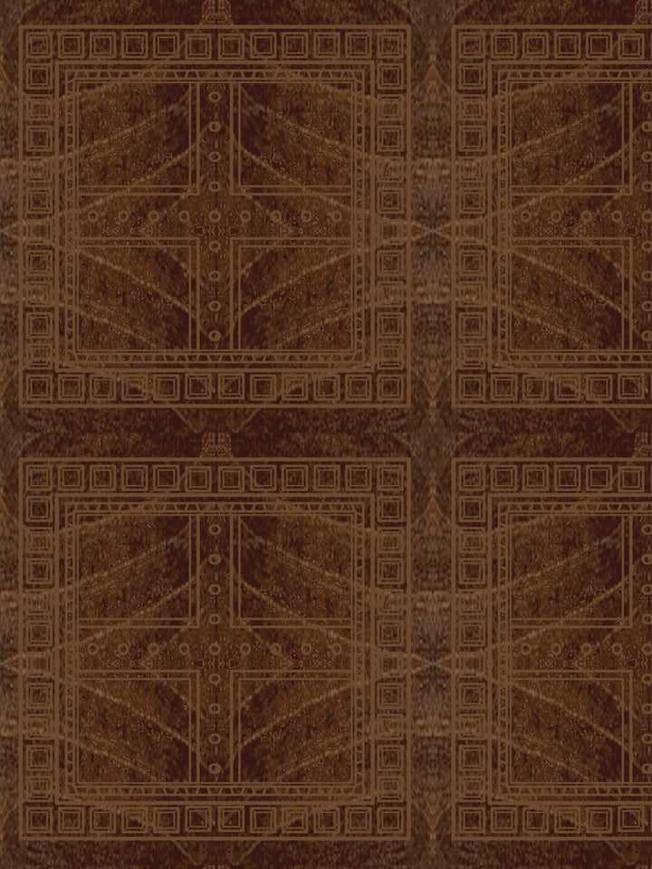'Clubhouse Macro' Wallpaper by Flint Wood & Hicks - Ebony