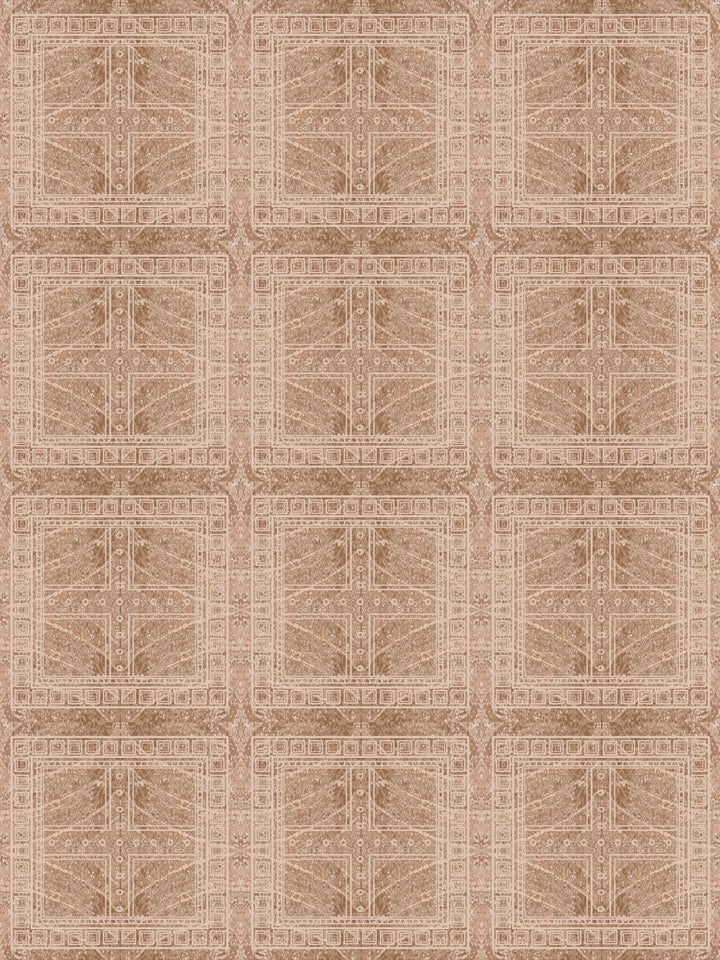 'Clubhouse Macro' Wallpaper by Flint Wood & Hicks - Oak