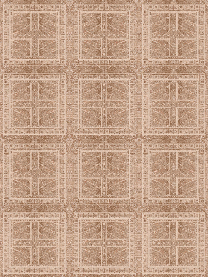 'Clubhouse Macro' Wallpaper by Flint Wood & Hicks - Oak