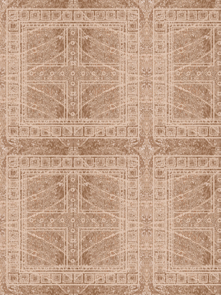 'Clubhouse Macro' Wallpaper by Flint Wood & Hicks - Oak