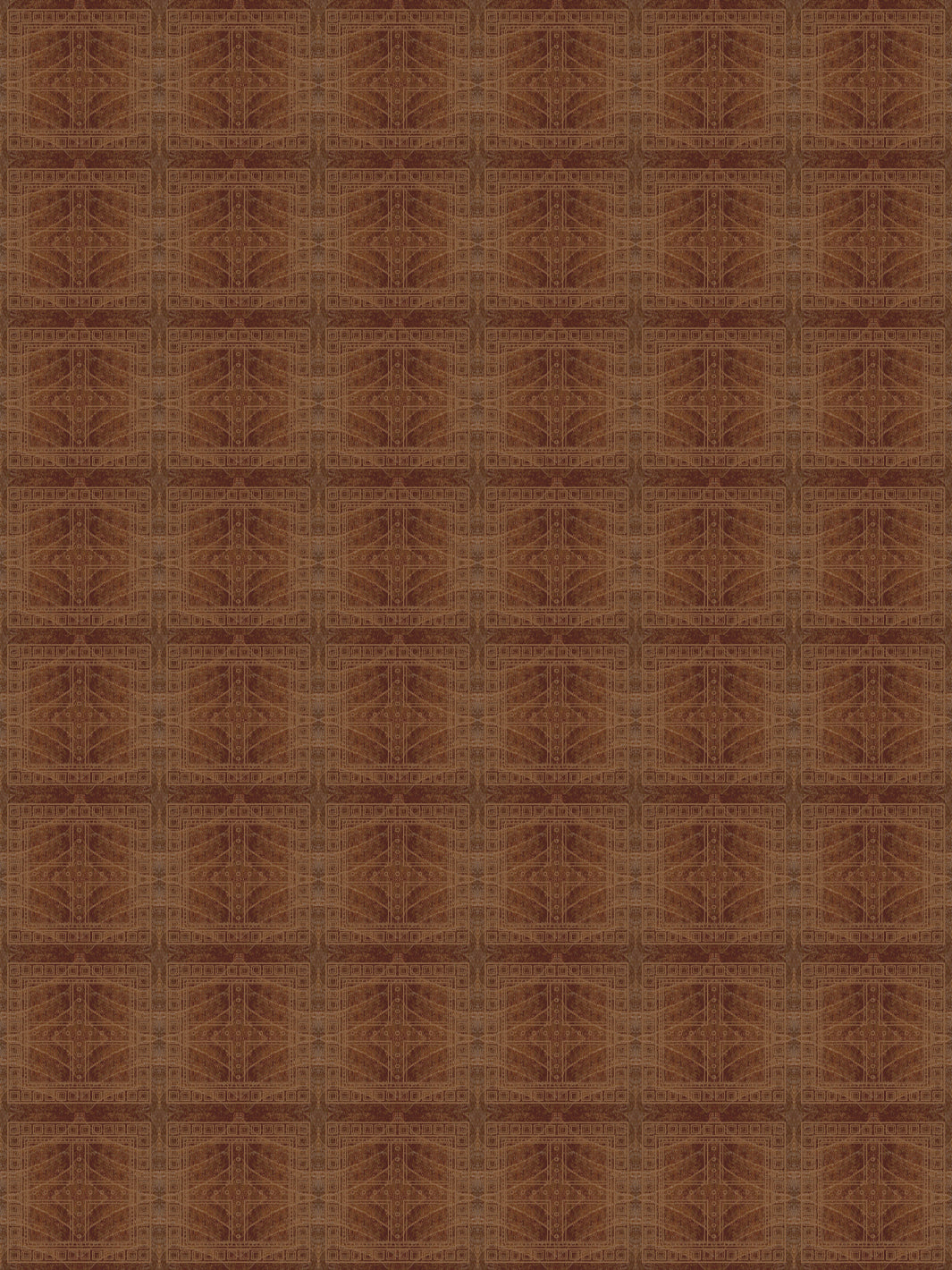 'Clubhouse Micro' Wallpaper by Flint Wood & Hicks - Chestnut