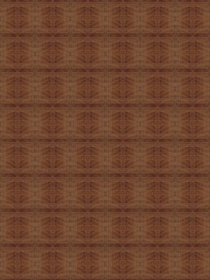 'Clubhouse Micro' Wallpaper by Flint Wood & Hicks - Chestnut