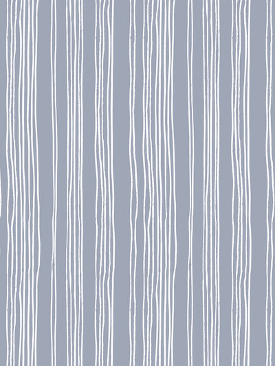 'Coastal Stripe' Wallpaper by Sugar Paper - Slate