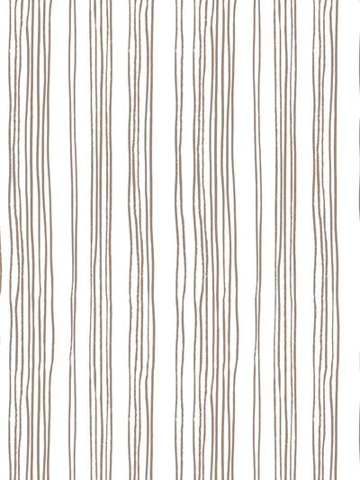 'Coastal Stripe (White Ground)' Wallpaper by Sugar Paper - Fawn