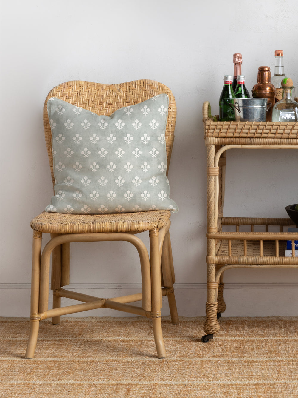 coco linen fabric by sugar paper silver sage