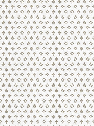 'Coco Petite' Linen Fabric by Sugar Paper - Fawn on White