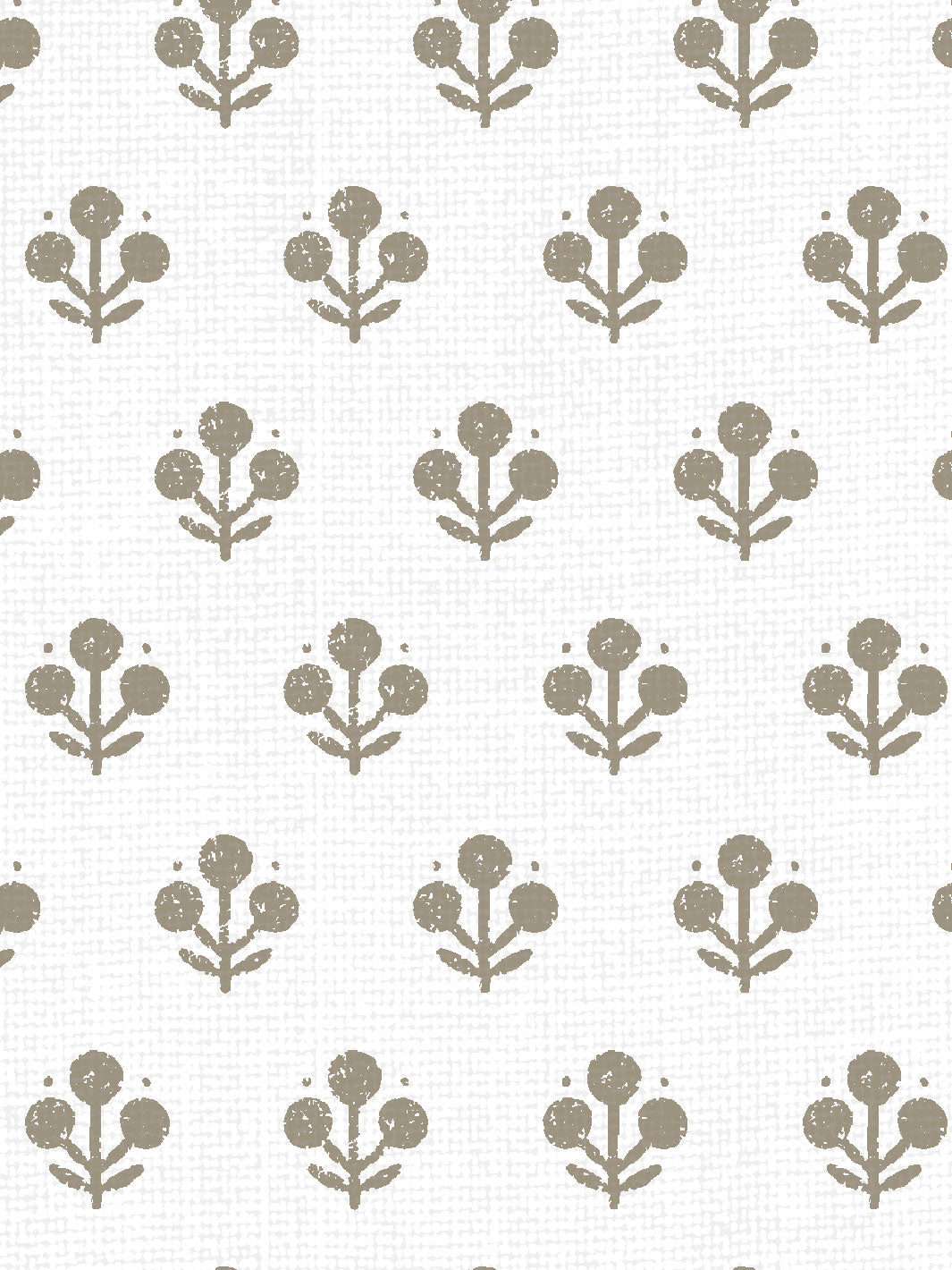 'Coco Petite' Linen Fabric by Sugar Paper - Fawn on White