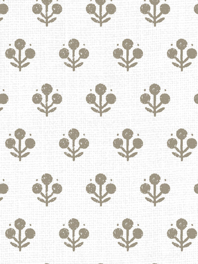 'Coco Petite' Linen Fabric by Sugar Paper - Fawn on White