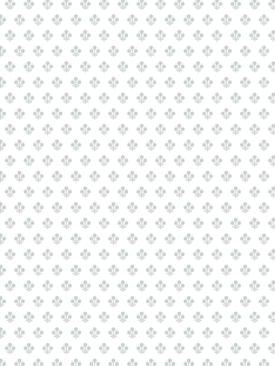 'Coco Petite (White Ground)' Wallpaper by Sugar Paper - Silver Sage