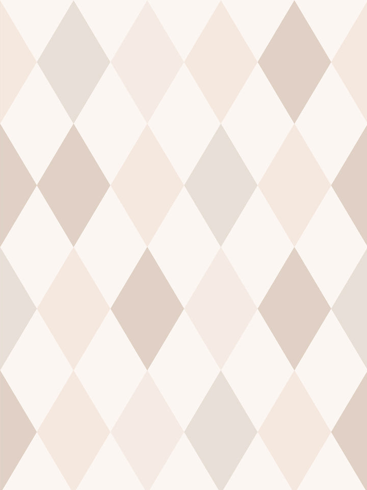 'Colourful Harlequin' Wallpaper by Meri Meri - Neutral