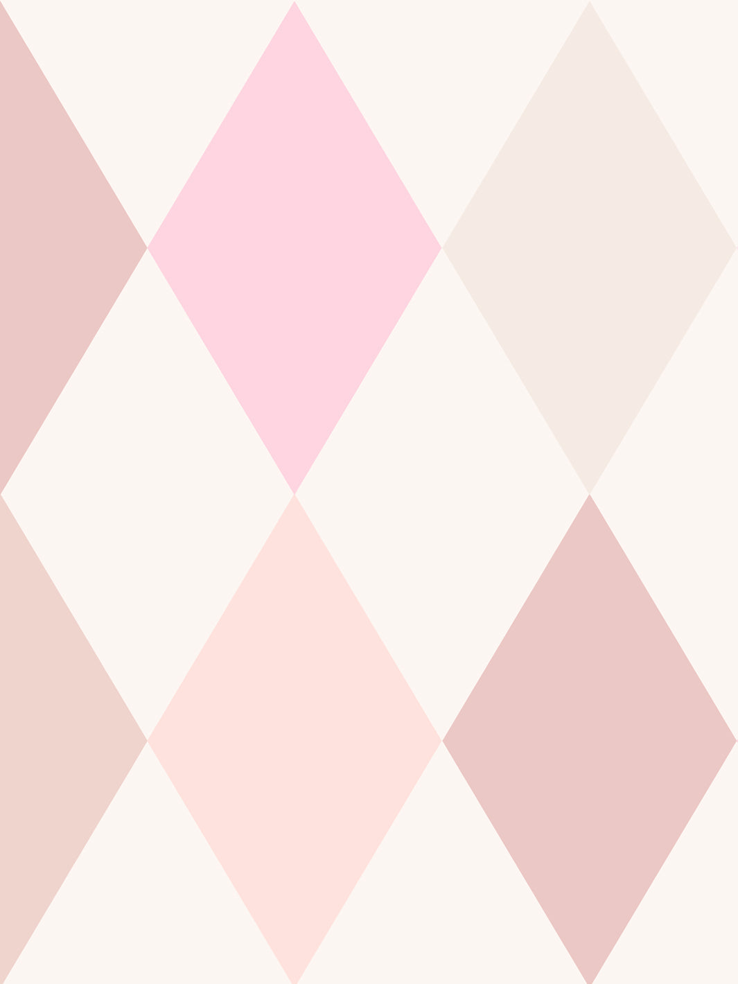 'Colourful Harlequin' Wallpaper by Meri Meri - Pink