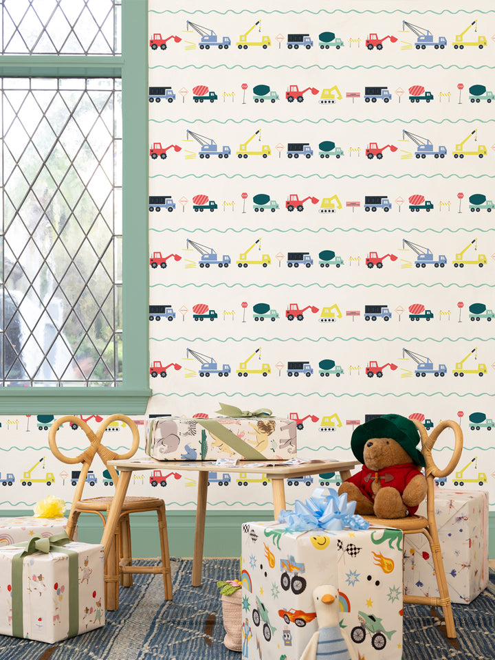 'Safari Animals' Gift Wrap by Meri Meri - Multi
