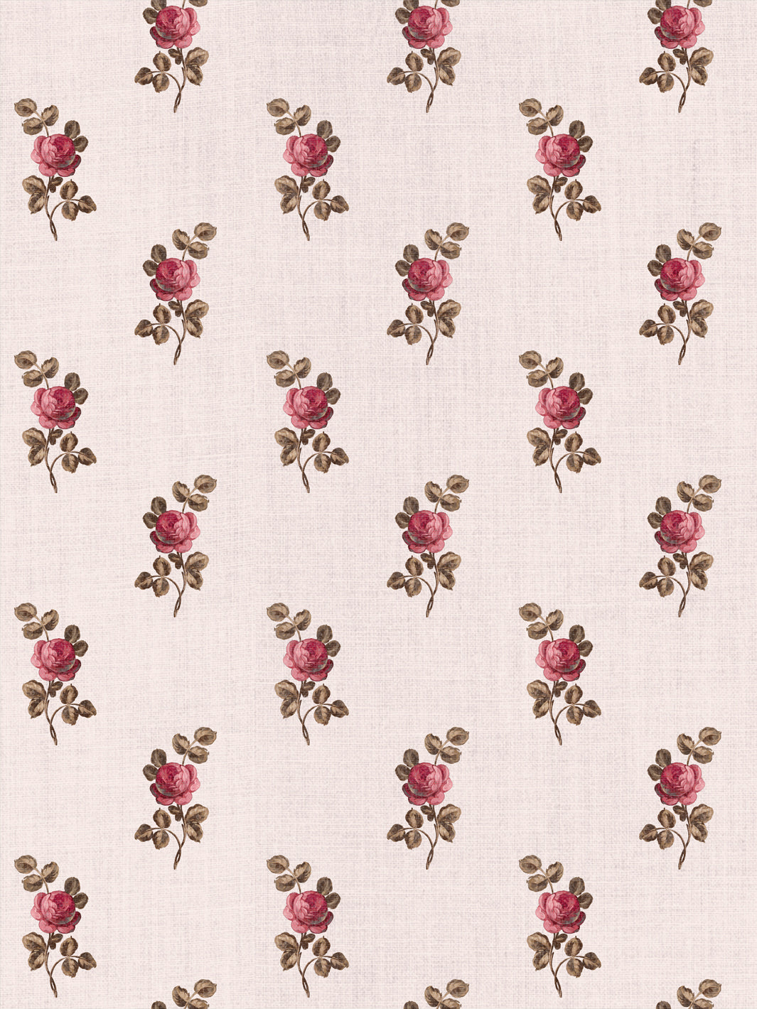 'Corsage' Linen Fabric by Clare V. - Petal Brown