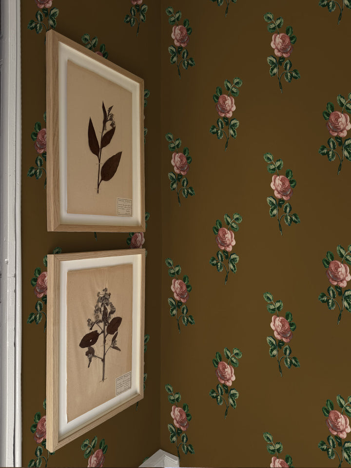 'Corsage' Wallpaper by Clare V. - Cocoa Blush