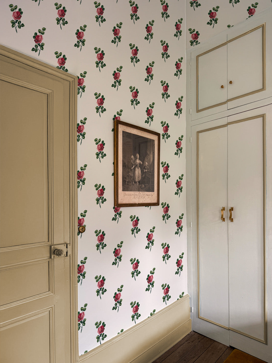 'Corsage' Wallpaper by Clare V. - Lipstick Cream