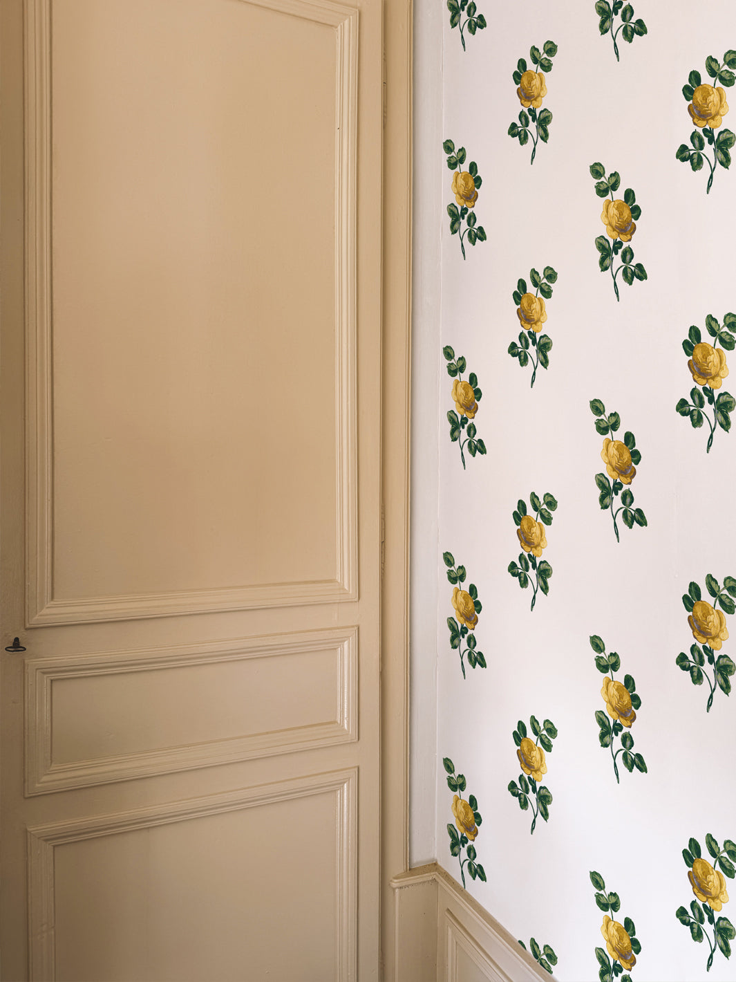 'Corsage' Wallpaper by Clare V. - Yellow Green
