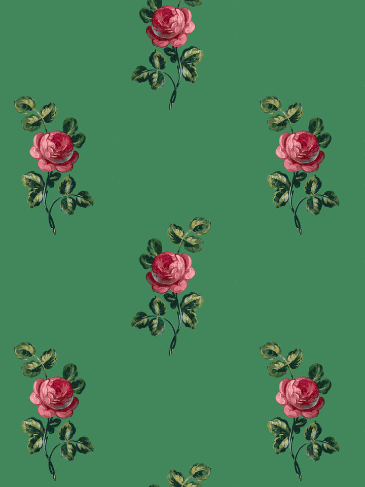 'Corsage' Wallpaper by Clare V. - Fern Rose