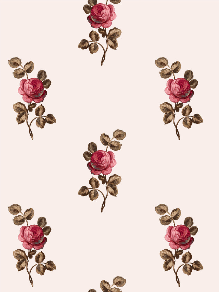 'Corsage' Wallpaper by Clare V. - Petal Brown
