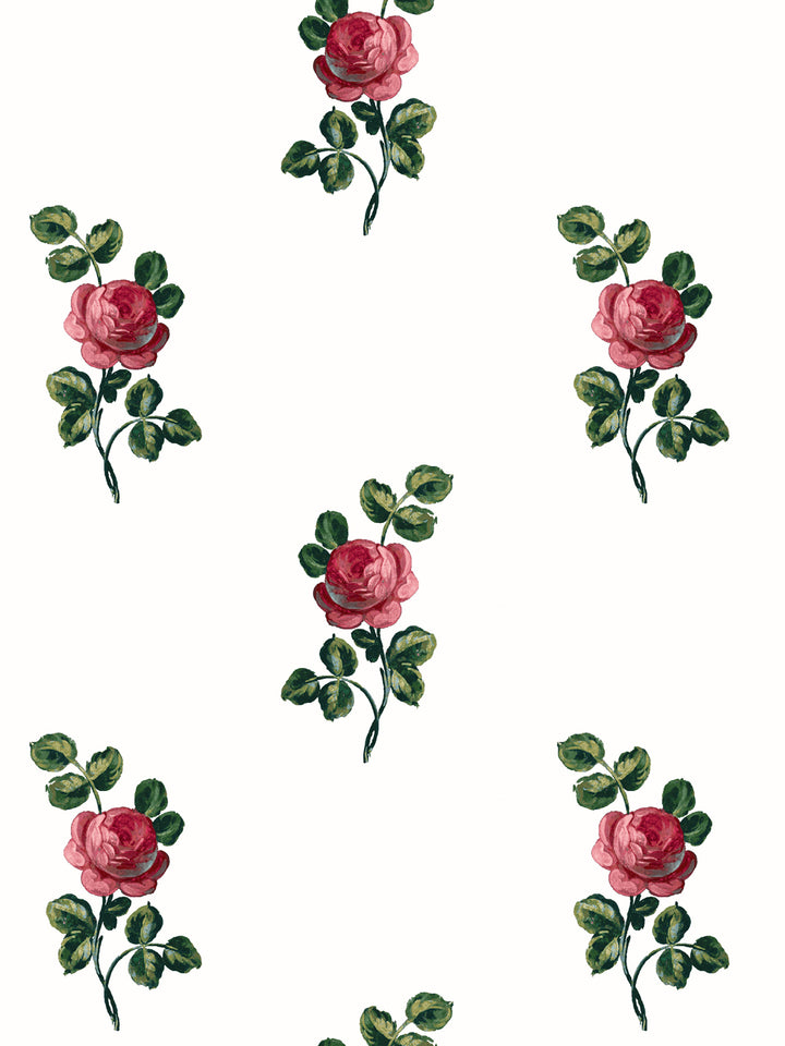 'Corsage' Wallpaper by Clare V. - Rouge Green