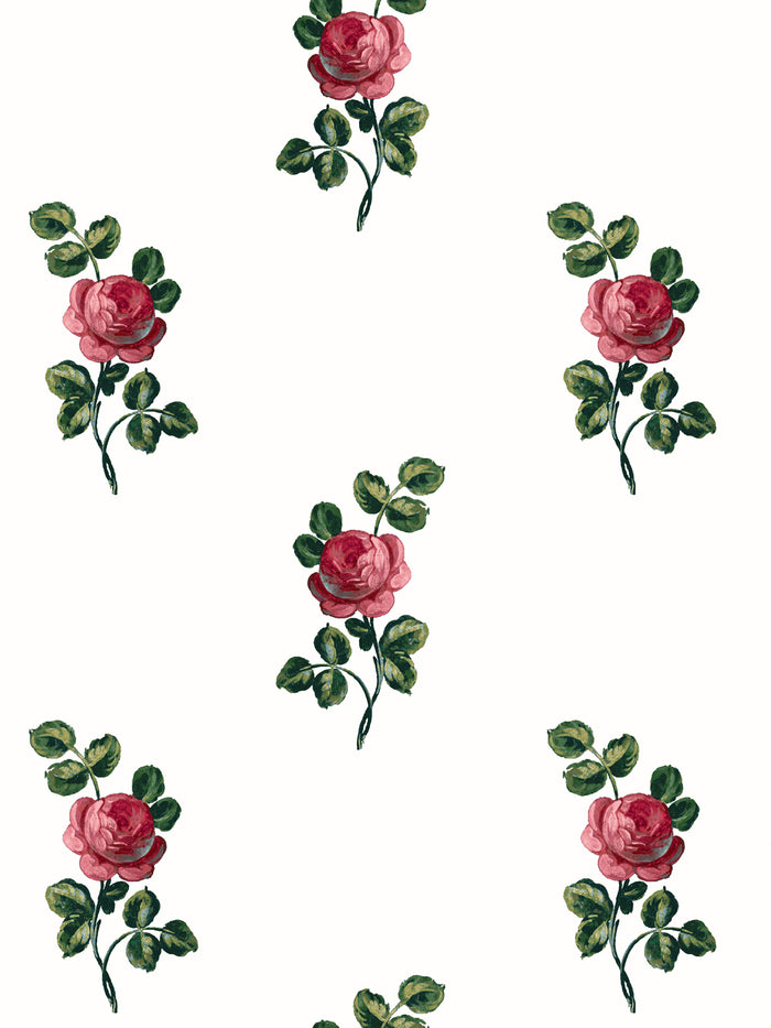 'Corsage' Wallpaper by Clare V. - Rouge Green