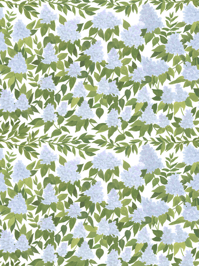 'Cottage Bloom' Wallpaper by Wallshoppe - Blue