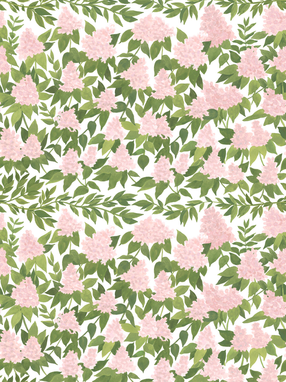 'Cottage Bloom' Wallpaper in Blush - Design Pattern