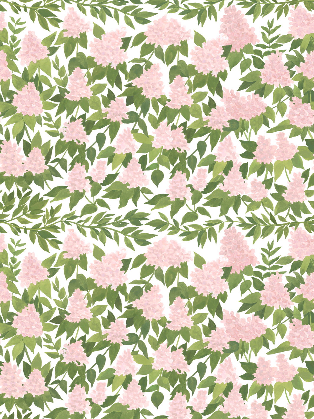 'Cottage Bloom' Wallpaper in Blush - Design Pattern
