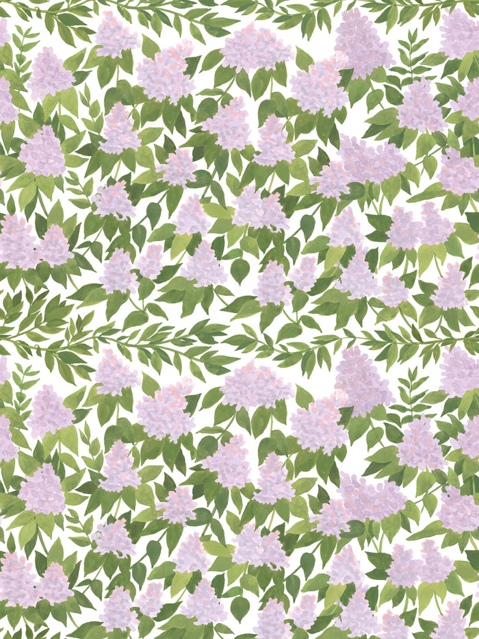 'Cottage Bloom' Wallpaper by Wallshoppe - Lavender