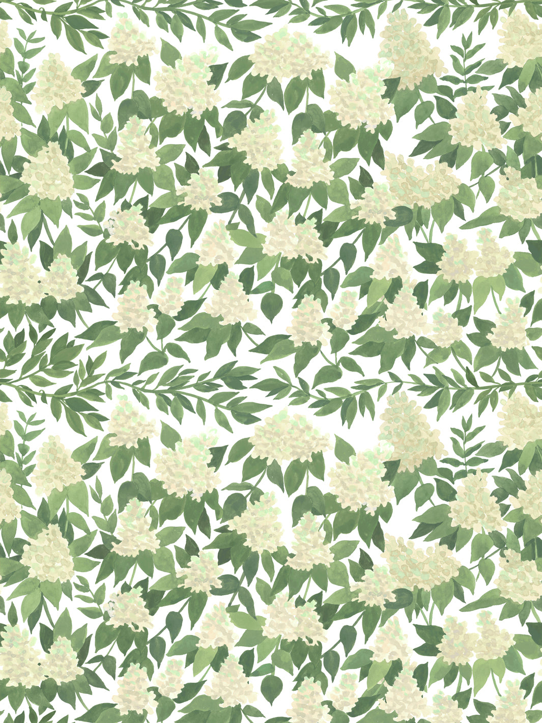 'Cottage Bloom' Wallpaper in Limelight - Design Pattern