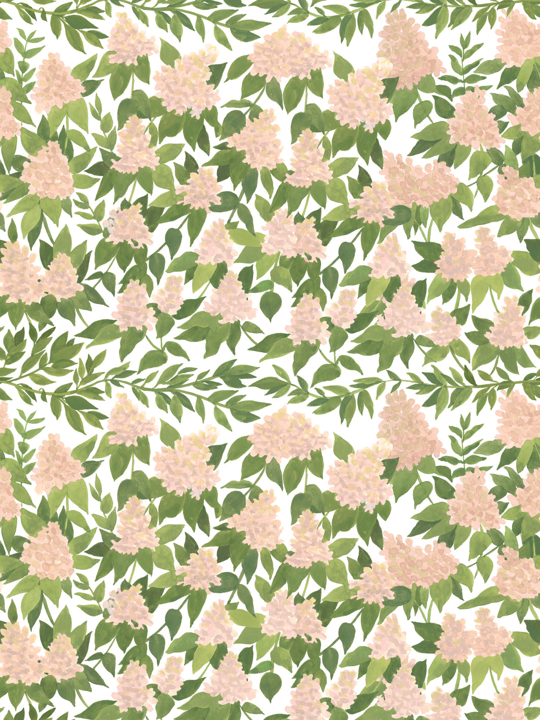 'Cottage Bloom' Wallpaper in Peach - Design Pattern