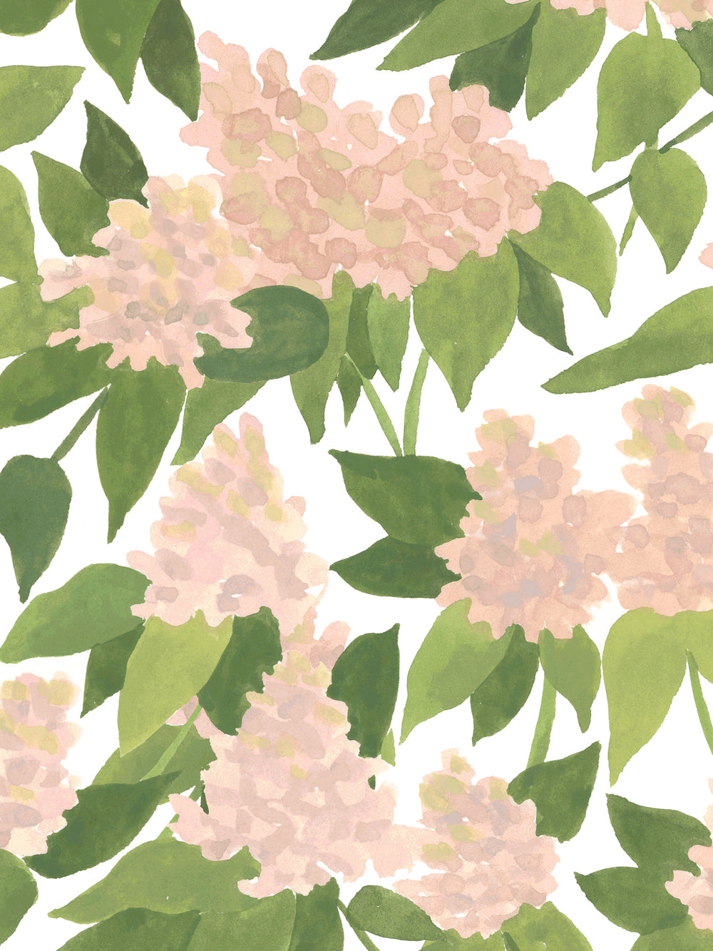 'Cottage Bloom' Wallpaper in Peach - Detail Close-Up