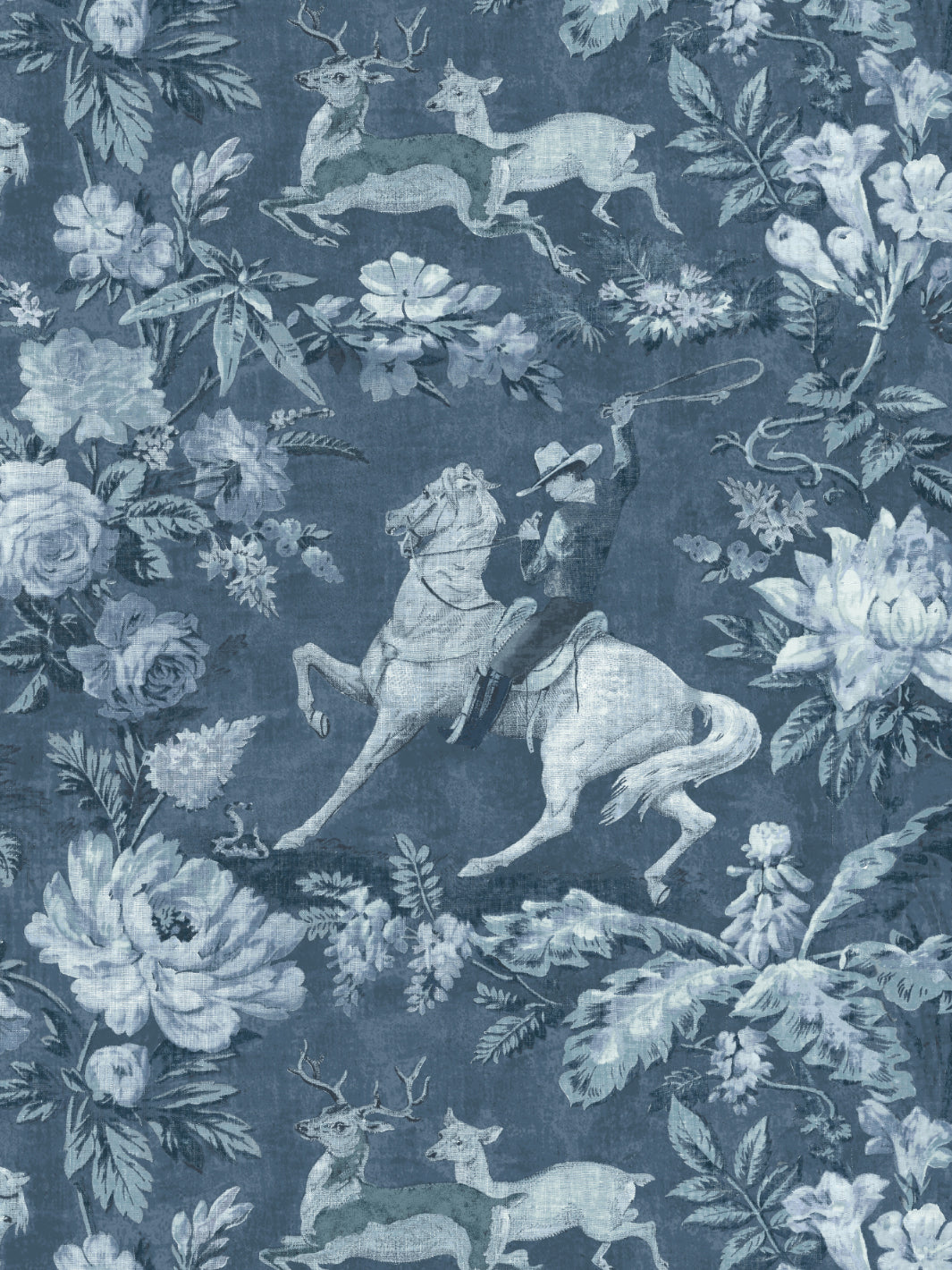 Cowboy Toile' Wallpaper by Nathan Turner - Blue