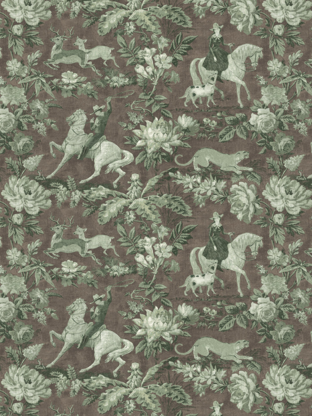 cowboy-toile-wallpaper-by-nathan-turner-moss-brown
