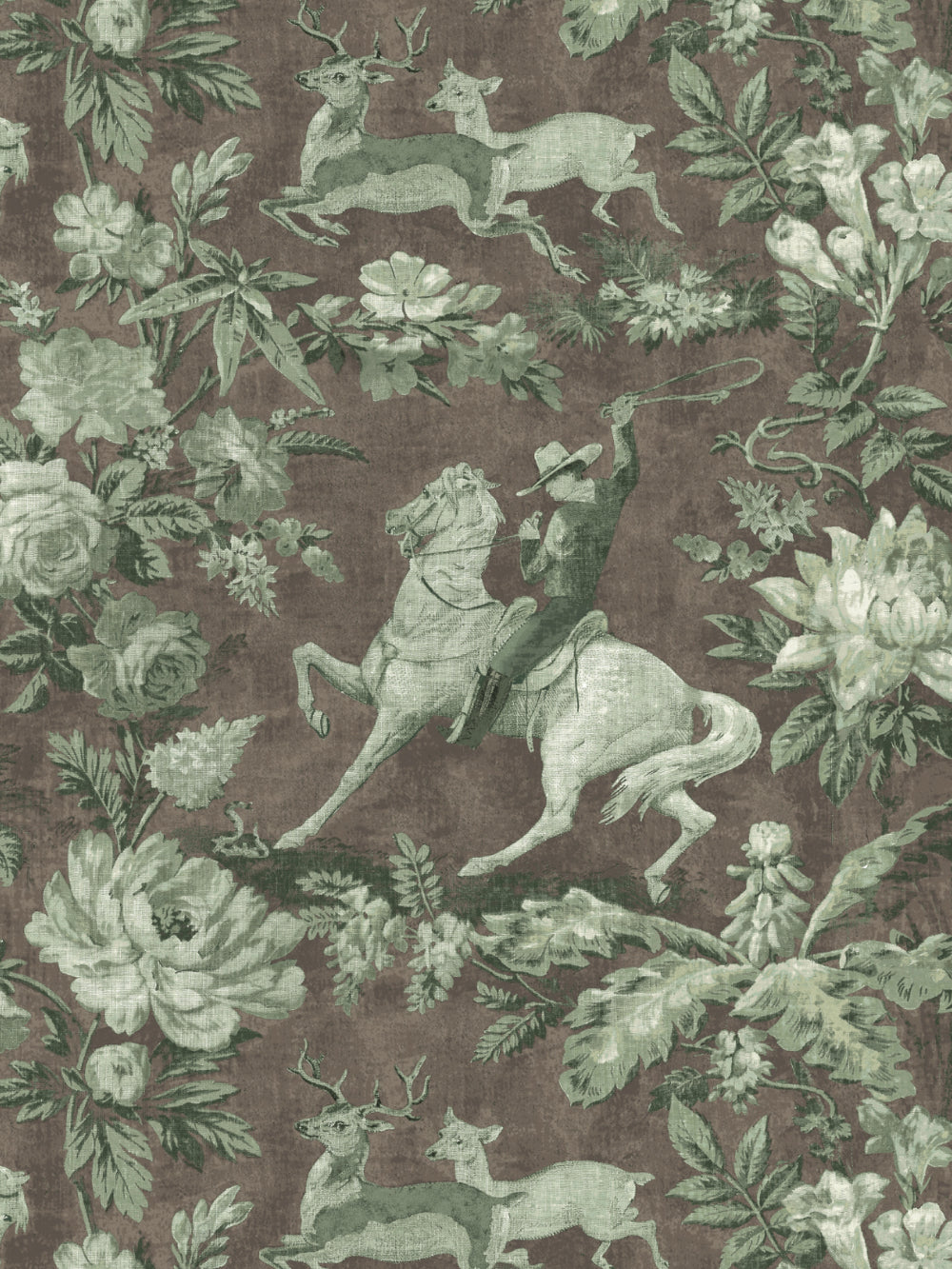 cowboy-toile-wallpaper-by-nathan-turner-moss-brown