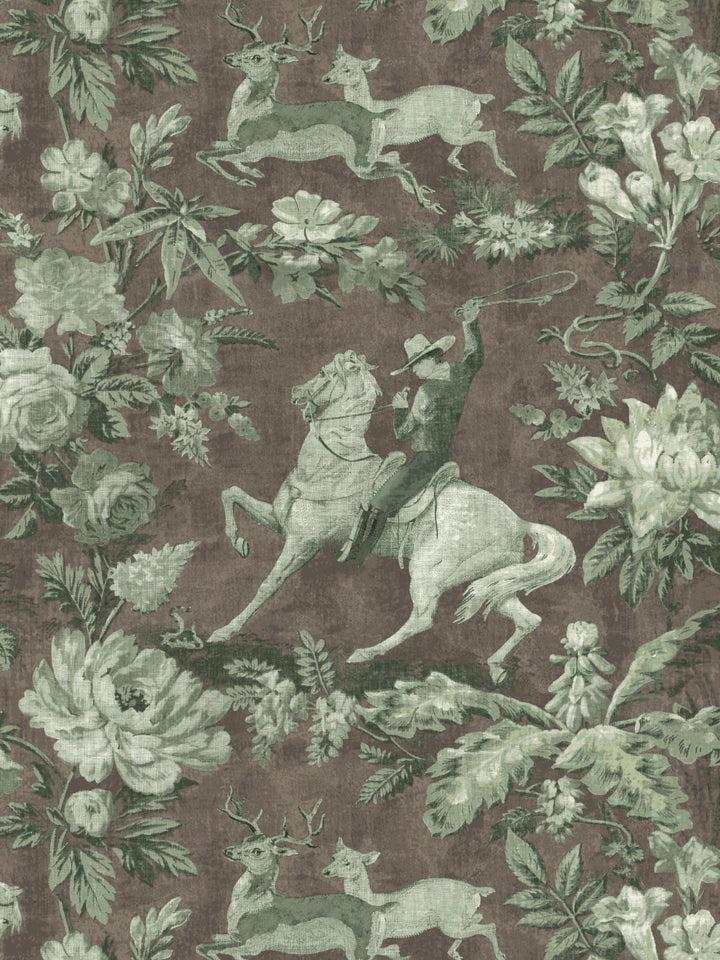 cowboy-toile-wallpaper-by-nathan-turner-moss-brown