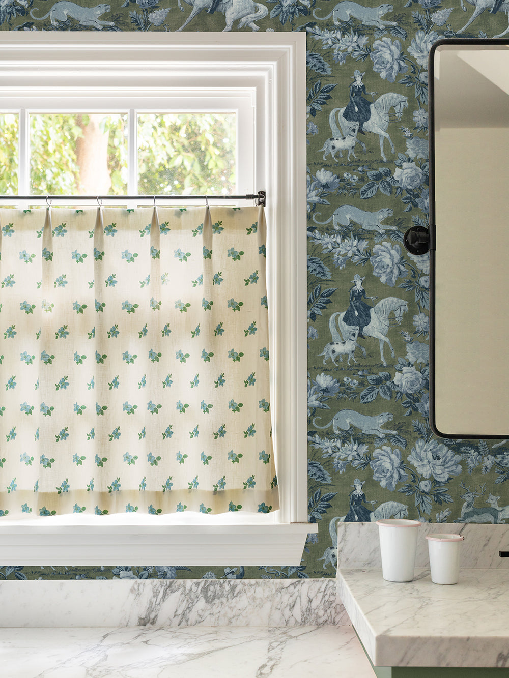 cowboy-toile-wallpaper-by-nathan-turner-army-green
