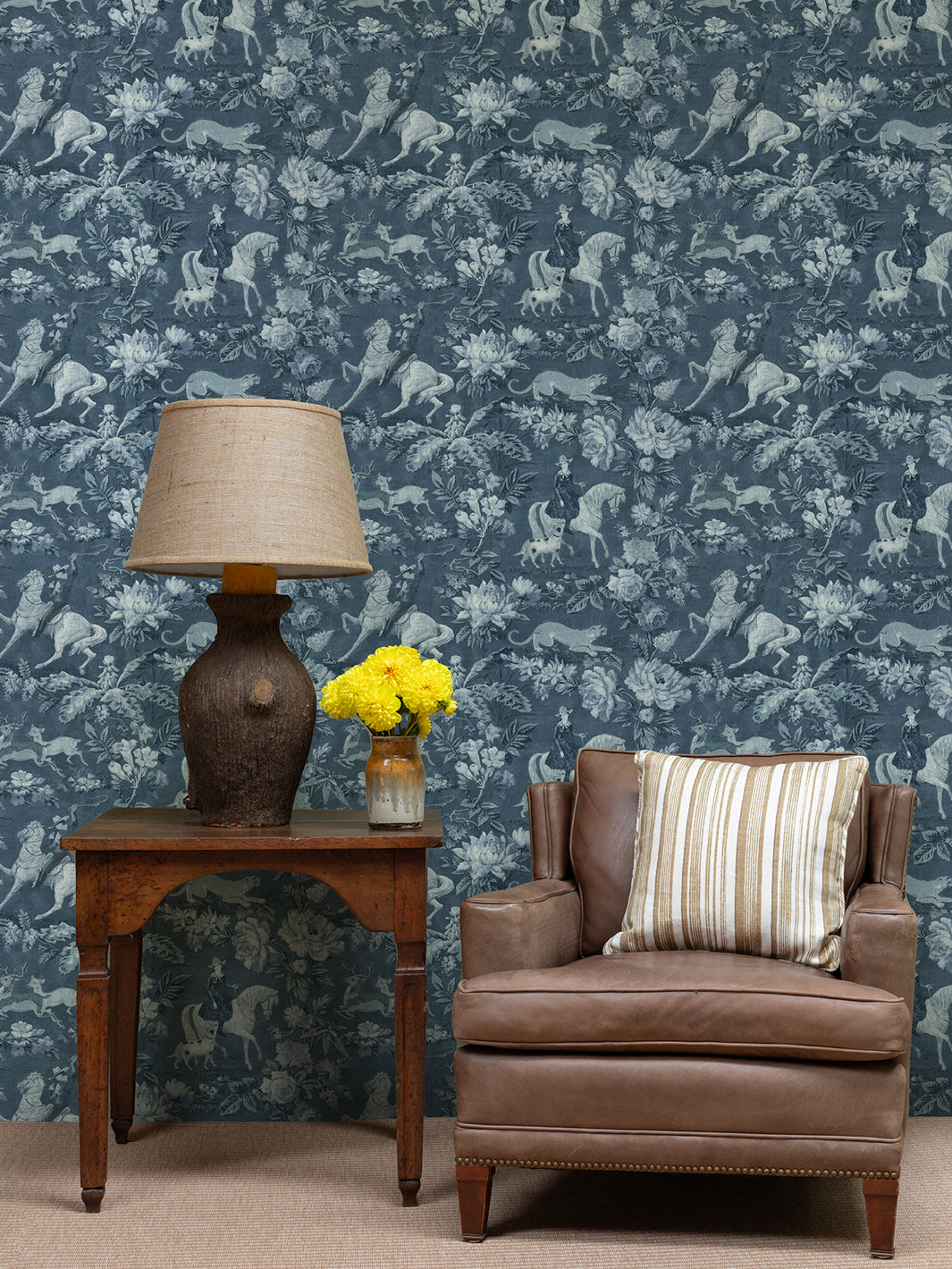 Cowboy_Toile_Wallpaper_Blue_RS