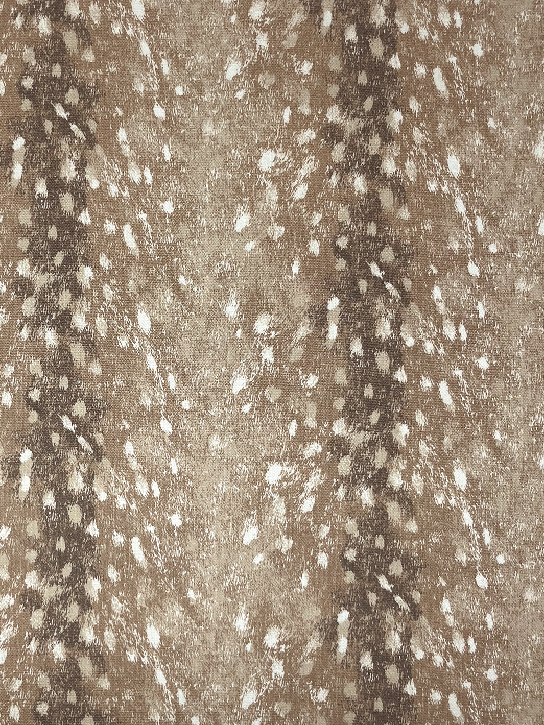 'Deer' Linen Fabric by Nathan Turner - Brown