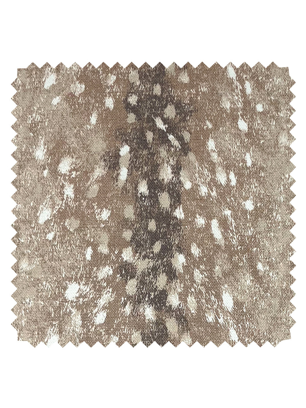 deer linen fabric by nathan turner brown