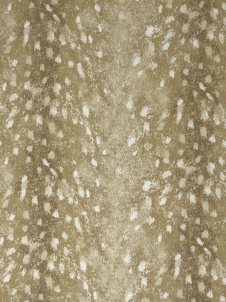 deer linen fabric by nathan turner gold
