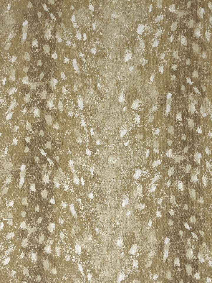 deer linen fabric by nathan turner gold