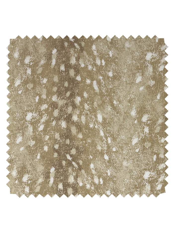 Deer' Linen Fabric by Nathan Turner - Gold