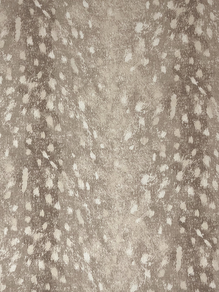deer linen fabric by nathan turner neutral
