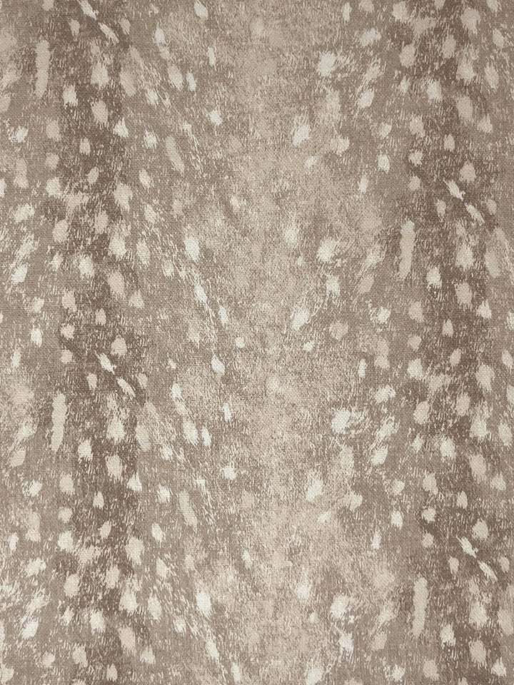 deer linen fabric by nathan turner neutral