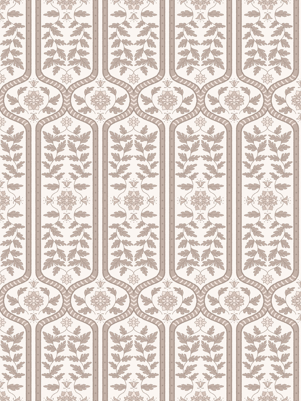 'Delilah' Wallpaper by Wallshoppe - Latte Sand - Design