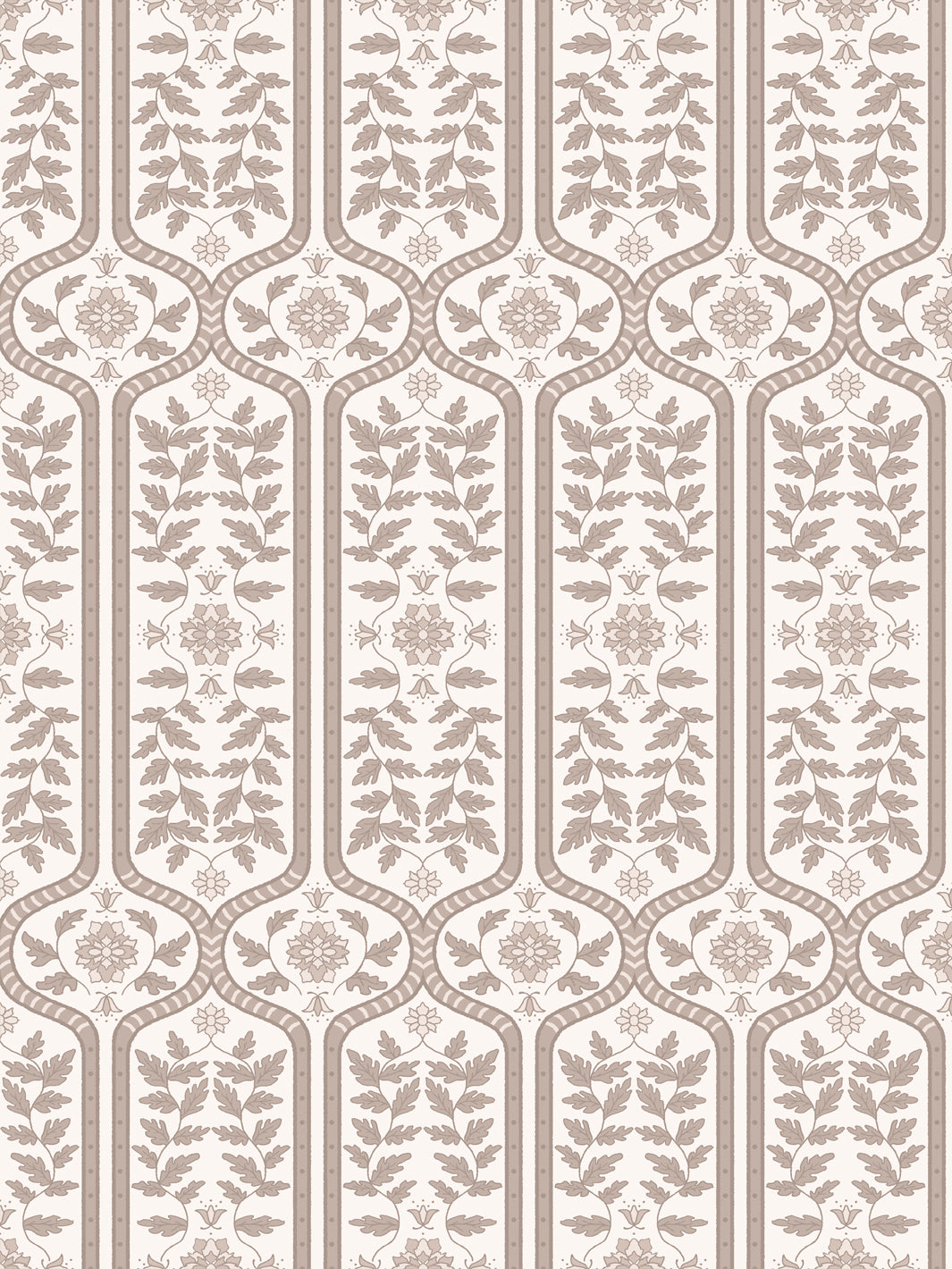 'Delilah' Wallpaper by Wallshoppe - Latte Sand - Design