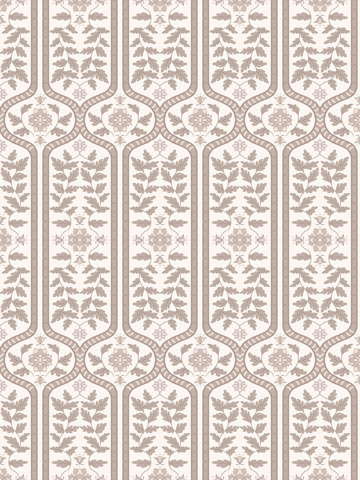 'Delilah' Wallpaper by Wallshoppe - Latte Sand - Design