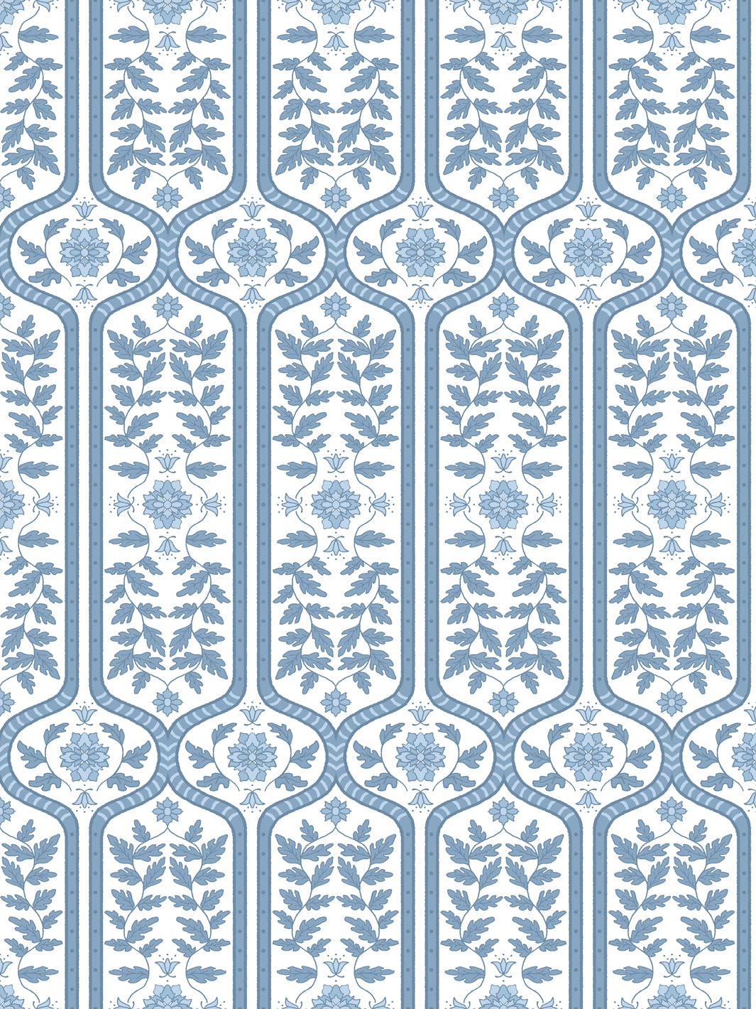 'Delilah' Wallpaper by Wallshoppe - Slate Blue - Design