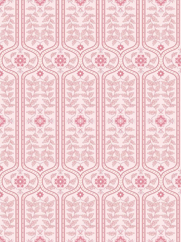 'Delilah' Wallpaper by Wallshoppe - Soft Petal