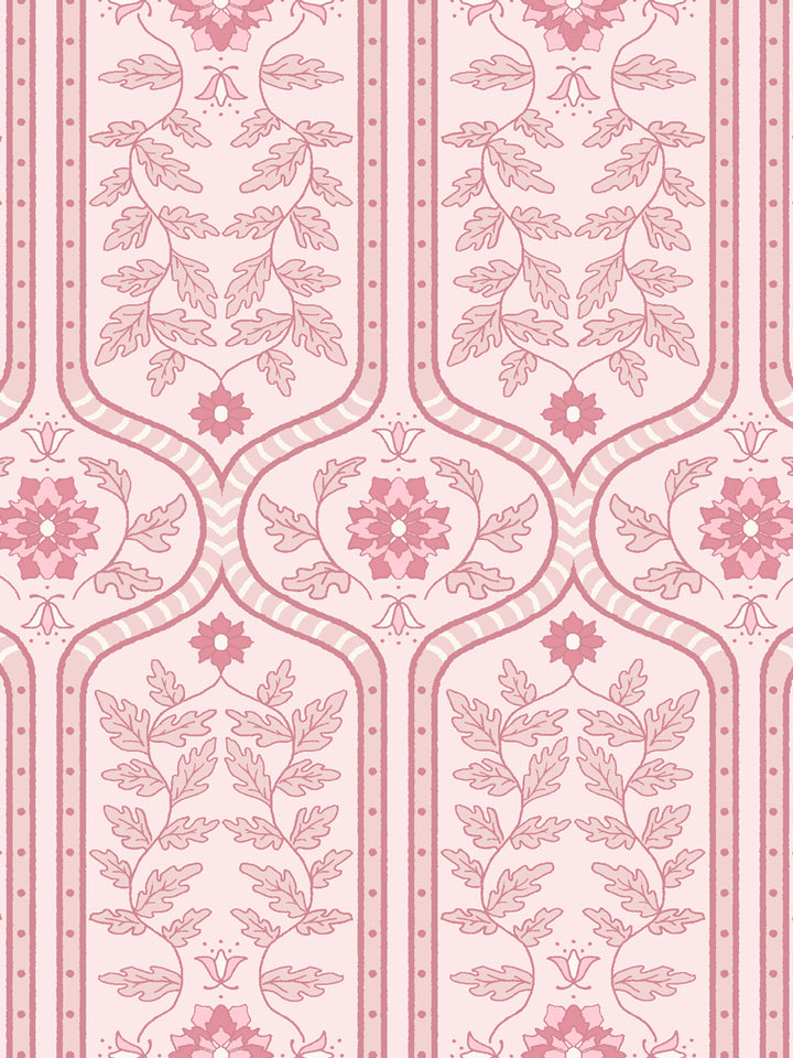'Delilah' Wallpaper by Wallshoppe - Soft Petal - Detail